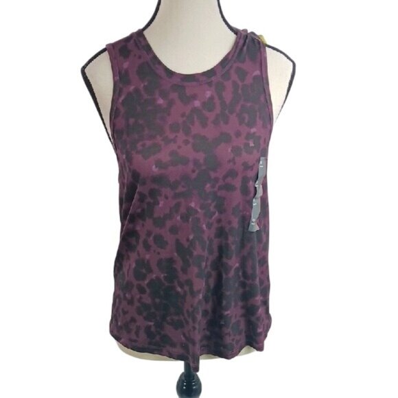 all in motion Tops - All in Motion Tank Top Womens Size XS Purple Animal Print Wicking Activewear